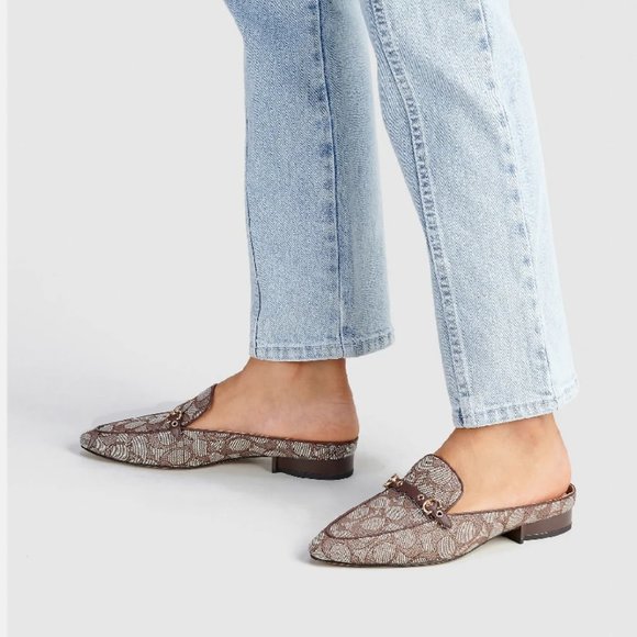 $129 *NEW* COACH Irene Mule Oak/Maple (8.5 & 9.5) - Picture 3 of 12